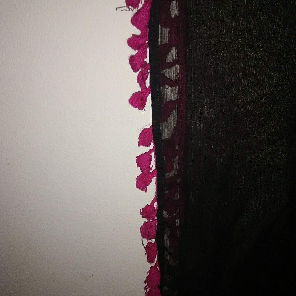 🎅Ana & kate Women's cover up black and pink - Picture 2 of 6